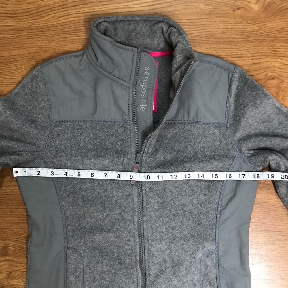 Gray Aeropostale Size Small Warm Fleece Jacket - Picture 4 of 8